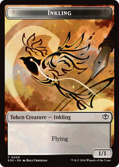 Fractal (0004) // Inkling (006) Double-Sided Token [Secrets of Strixhaven Tokens] | Game Master's Emporium (The New GME)
