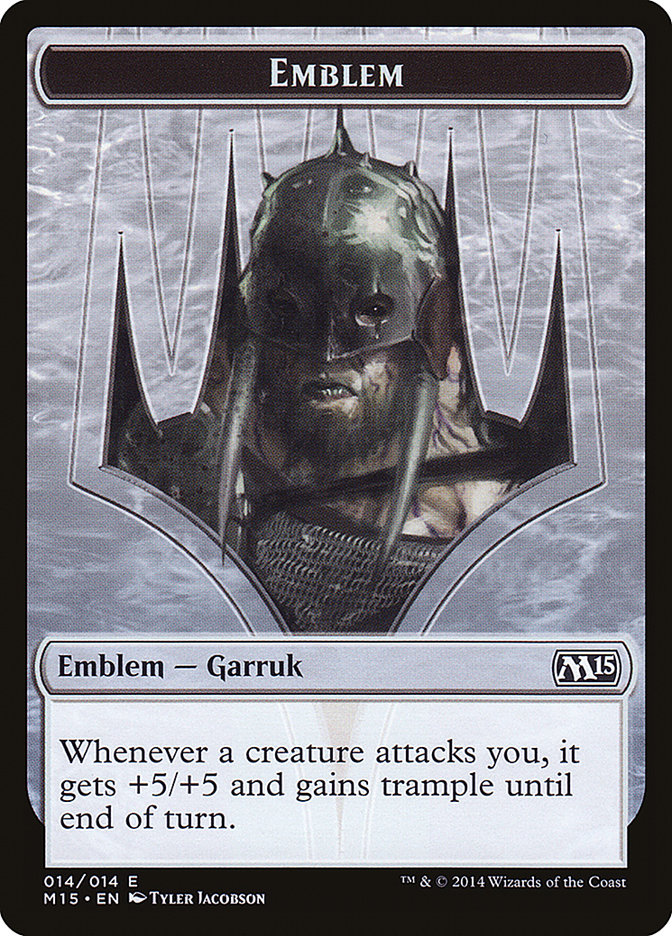 Garruk, Apex Predator Emblem [Magic 2015 Tokens] | Game Master's Emporium (The New GME)