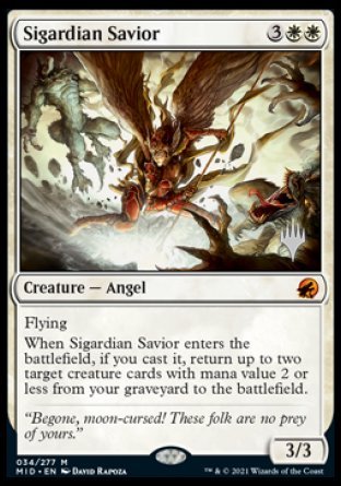 Sigardian Savior (Promo Pack) [Innistrad: Midnight Hunt Promos] | Game Master's Emporium (The New GME)