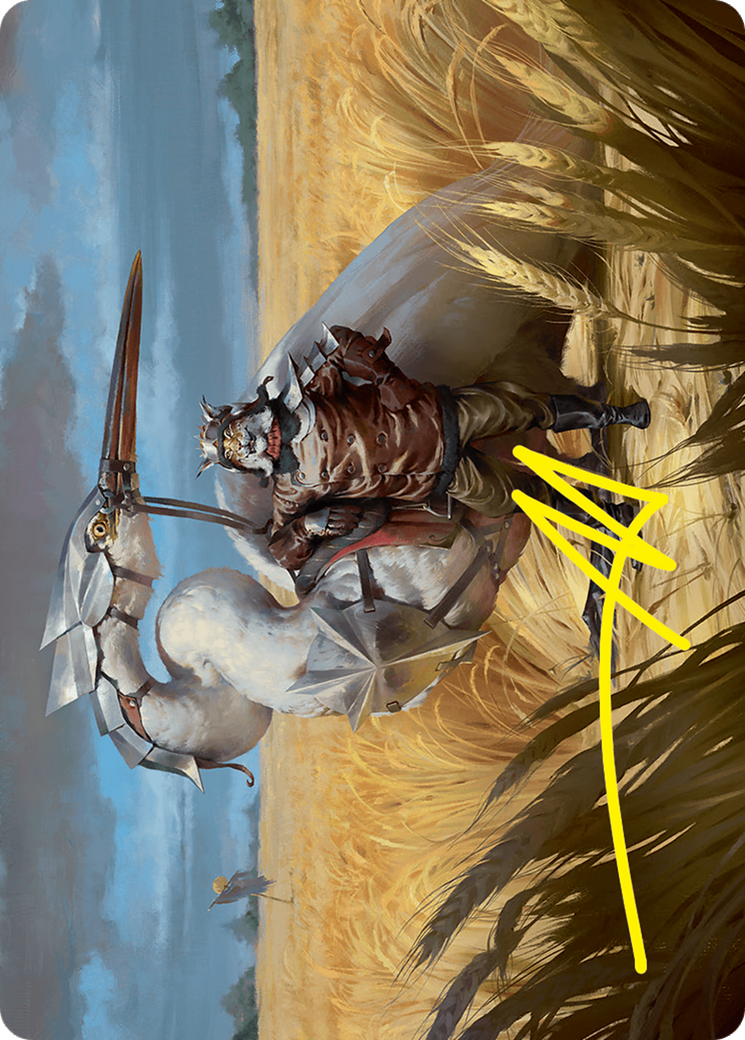 Skyknight Squire Art Card (4/54) (Gold-Stamped Signature) [Foundations Art Series] | Game Master's Emporium (The New GME)