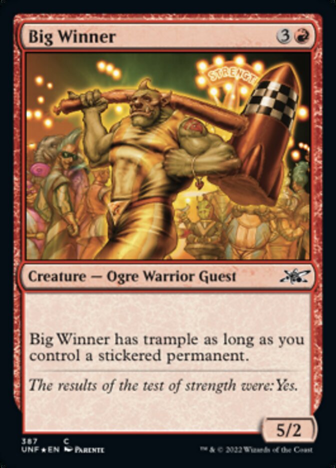 Big Winner (Galaxy Foil) [Unfinity] | Game Master's Emporium (The New GME)