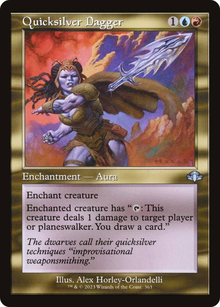 Quicksilver Dagger (Retro) [Dominaria Remastered] | Game Master's Emporium (The New GME)