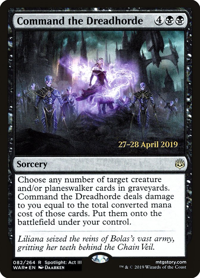 Command the Dreadhorde [War of the Spark Prerelease Promos] | Game Master's Emporium (The New GME)