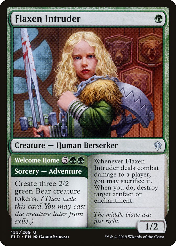Flaxen Intruder // Welcome Home [Throne of Eldraine] | Game Master's Emporium (The New GME)