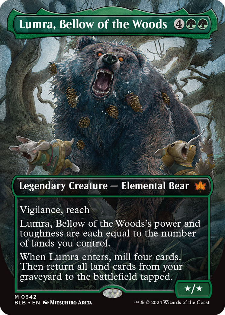 Lumra, Bellow of the Woods (Borderless) (0342) [Bloomburrow] | Game Master's Emporium (The New GME)