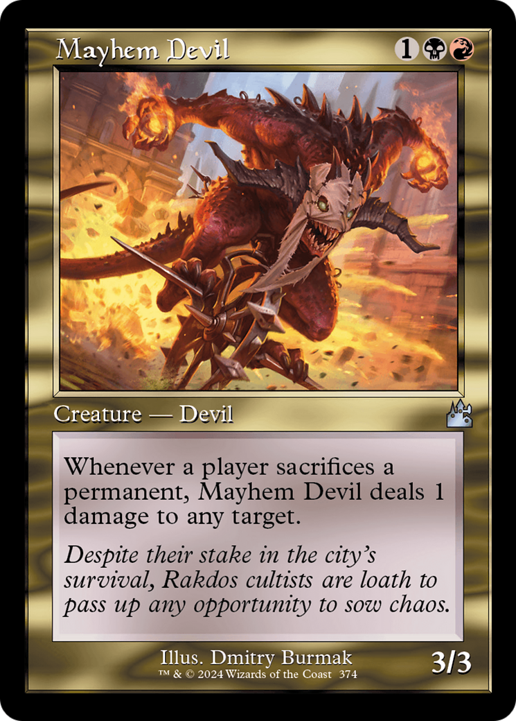 Mayhem Devil (Retro Frame) [Ravnica Remastered] | Game Master's Emporium (The New GME)
