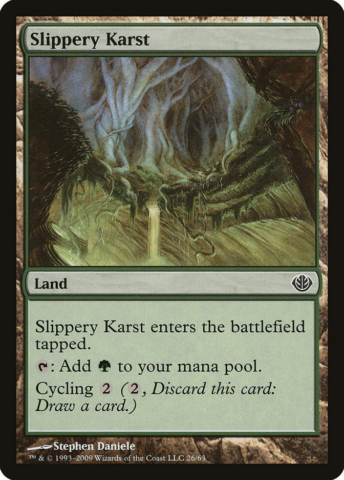 Slippery Karst [Duel Decks: Garruk vs. Liliana] | Game Master's Emporium (The New GME)