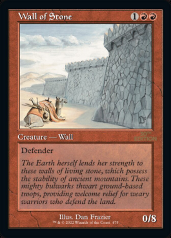 Wall of Stone (Retro) [30th Anniversary Edition] | Game Master's Emporium (The New GME)