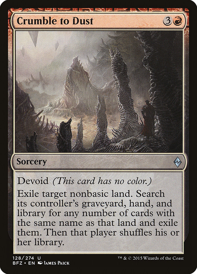Crumble to Dust [Battle for Zendikar] | Game Master's Emporium (The New GME)