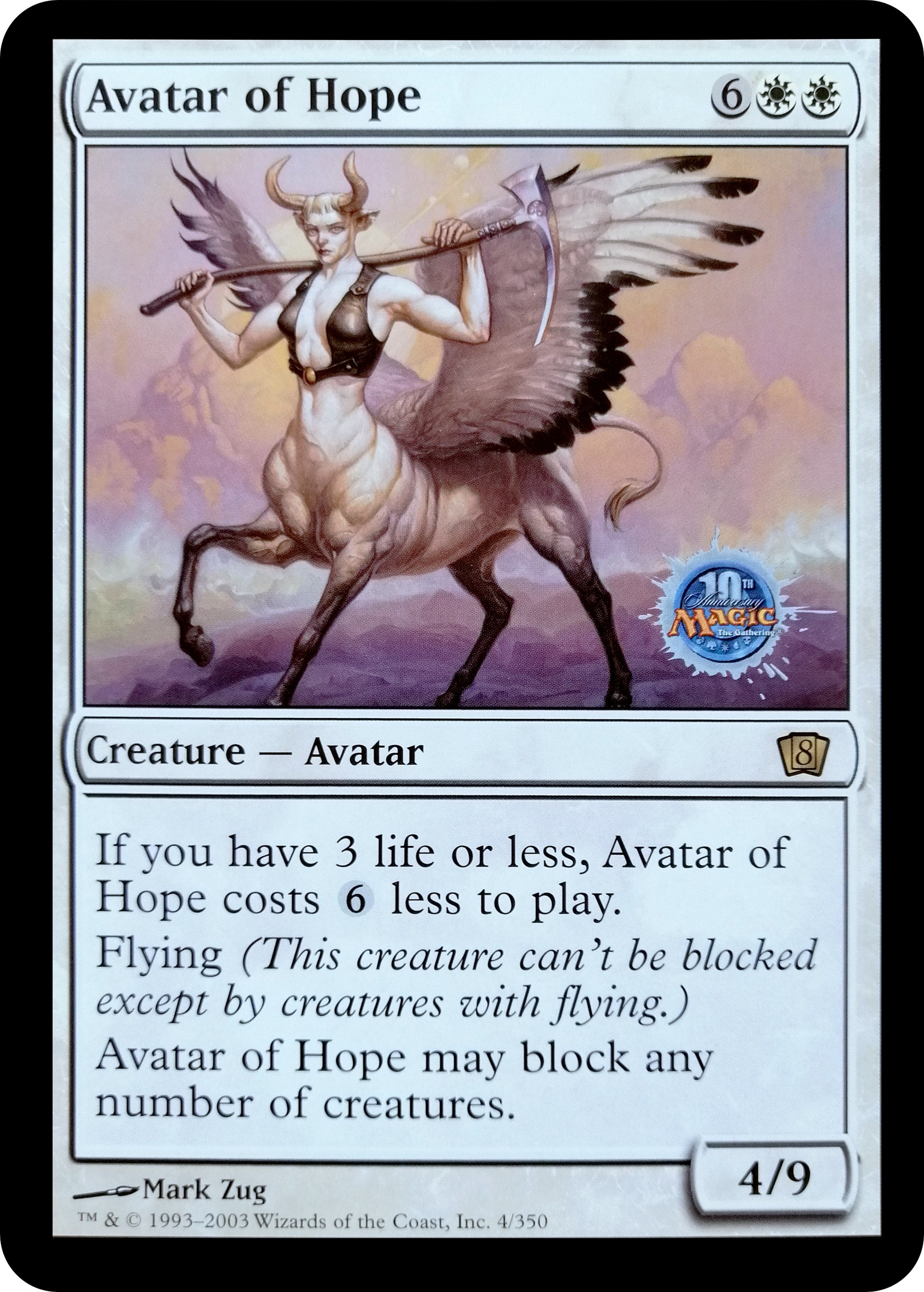 Avatar of Hope (Oversized) (Grand Prix Bangkok 2003) [Eighth Edition] | Game Master's Emporium (The New GME)