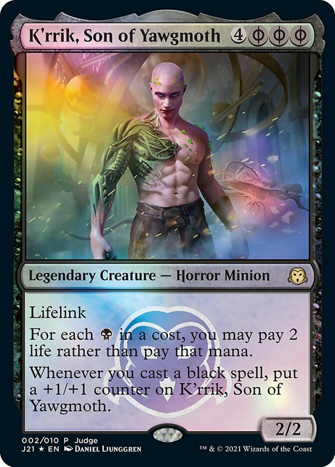 K'rrik, Son of Yawgmoth [Judge Gift Cards 2021] | Game Master's Emporium (The New GME)