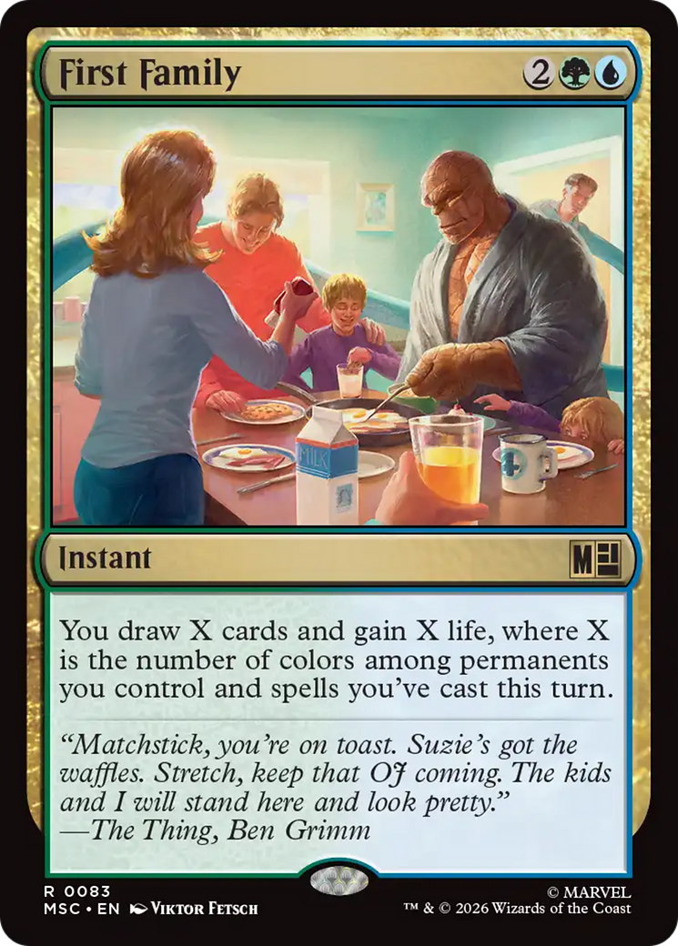 First Family (Surge Foil) [Marvel Super Heroes Commander] | Game Master's Emporium (The New GME)