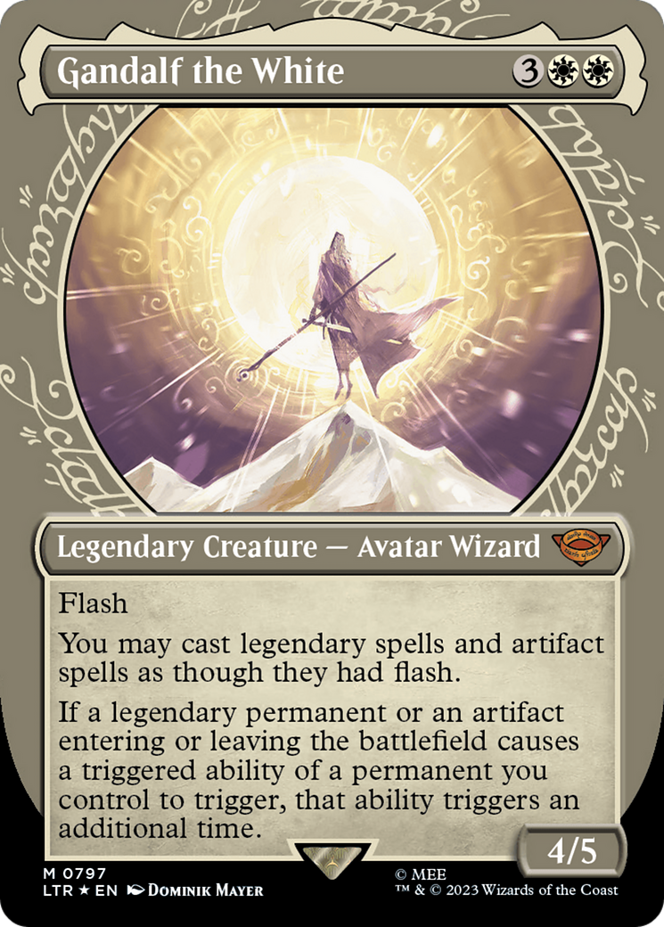 Gandalf the White (Showcase) (Surge Foil) [The Lord of the Rings: Tales of Middle-Earth] | Game Master's Emporium (The New GME)