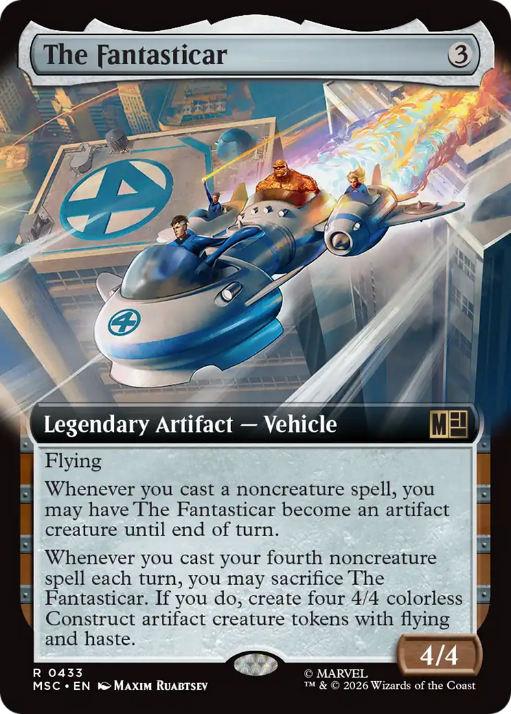 The Fantasticar (Extended Art) [Marvel Super Heroes Commander] | Game Master's Emporium (The New GME)