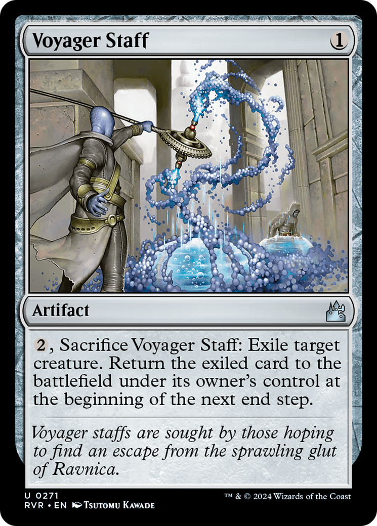 Voyager Staff [Ravnica Remastered] | Game Master's Emporium (The New GME)