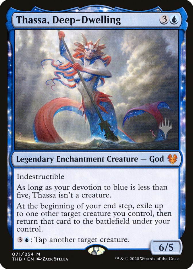 Thassa, Deep-Dwelling (Promo Pack) [Theros Beyond Death Promos] | Game Master's Emporium (The New GME)