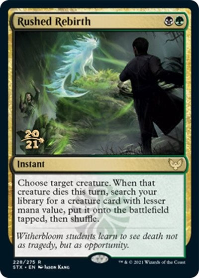 Rushed Rebirth [Strixhaven: School of Mages Prerelease Promos] | Game Master's Emporium (The New GME)