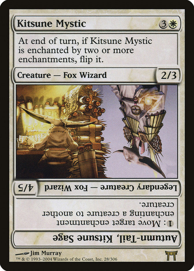 Kitsune Mystic // Autumn-Tail, Kitsune Sage [Champions of Kamigawa] | Game Master's Emporium (The New GME)