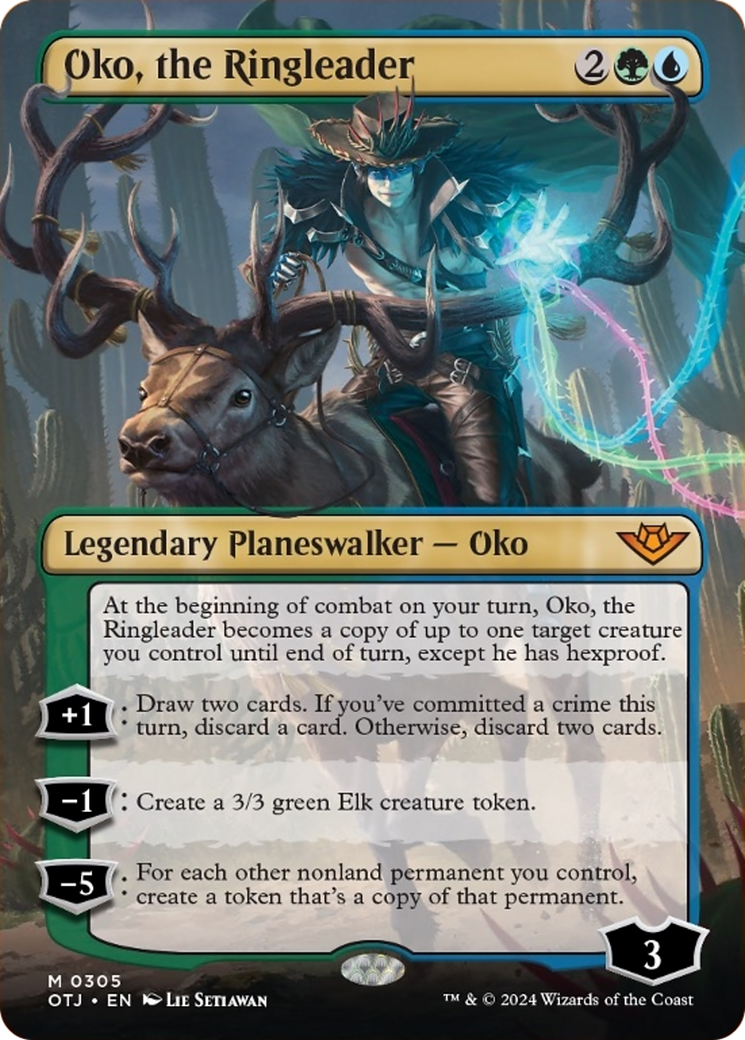Oko, the Ringleader (Borderless) [Outlaws of Thunder Junction] | Game Master's Emporium (The New GME)