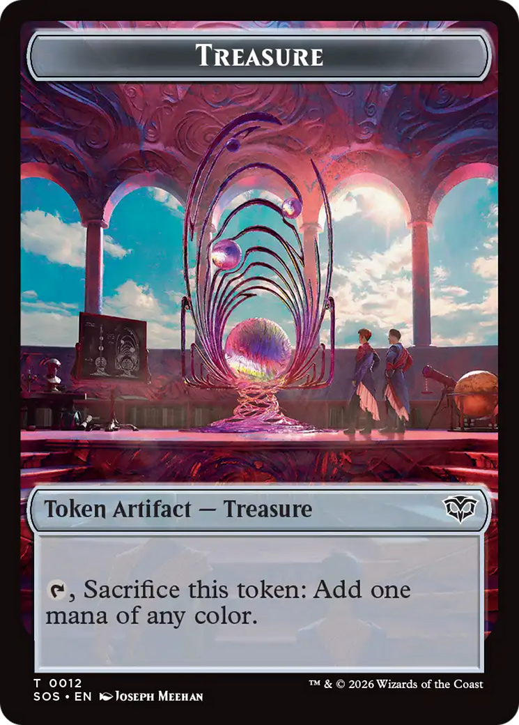 Elemental (0002) // Treasure Double-Sided Token [Secrets of Strixhaven Tokens] | Game Master's Emporium (The New GME)