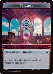 Elemental (0002) // Treasure Double-Sided Token [Secrets of Strixhaven Tokens] | Game Master's Emporium (The New GME)