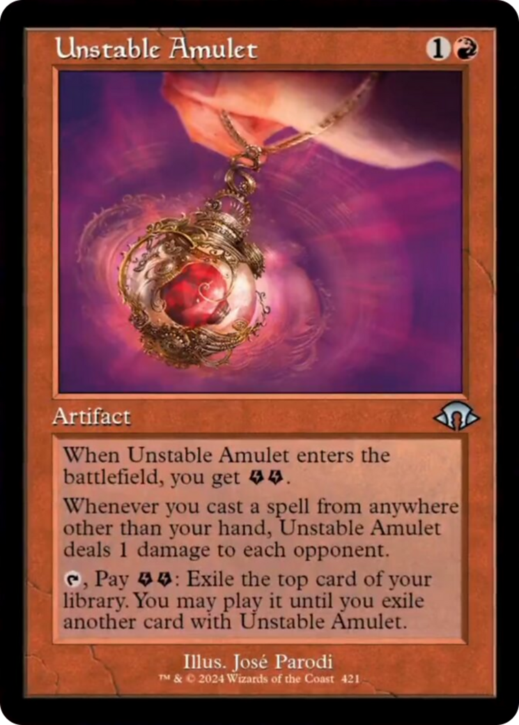 Unstable Amulet (Retro) [Modern Horizons 3] | Game Master's Emporium (The New GME)