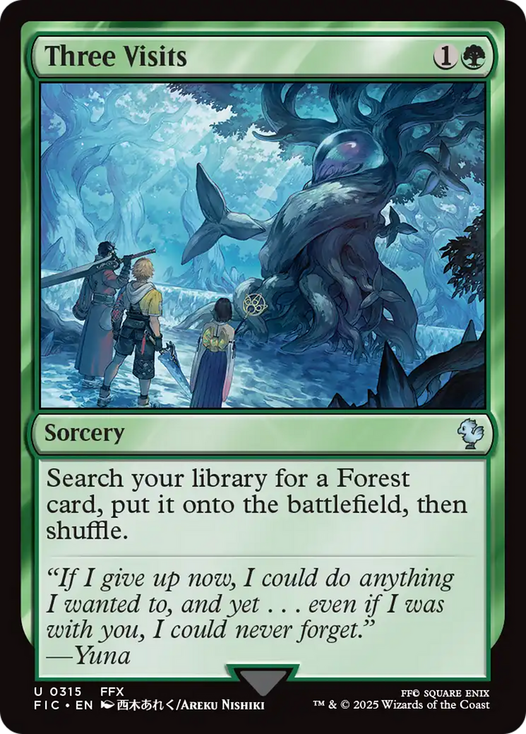 Three Visits [FINAL FANTASY Commander] | Game Master's Emporium (The New GME)