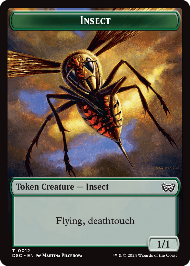 Insect (0012) // Spider Double-Sided Token [Duskmourn: House of Horror Commander Tokens] | Game Master's Emporium (The New GME)