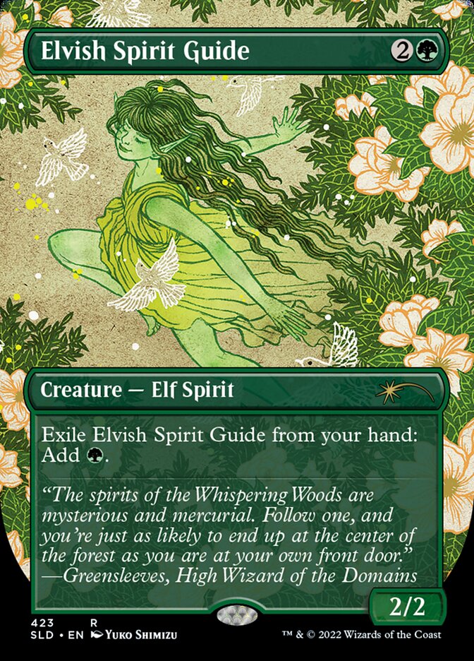 Elvish Spirit Guide (Borderless) [Secret Lair Drop Series] | Game Master's Emporium (The New GME)