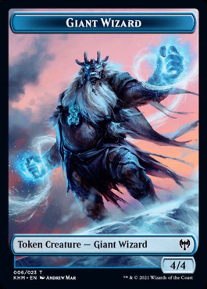 Giant Wizard Token [Kaldheim Tokens] | Game Master's Emporium (The New GME)