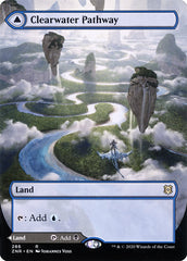 Clearwater Pathway // Murkwater Pathway (Borderless Alternate Art) [Zendikar Rising] | Game Master's Emporium (The New GME)