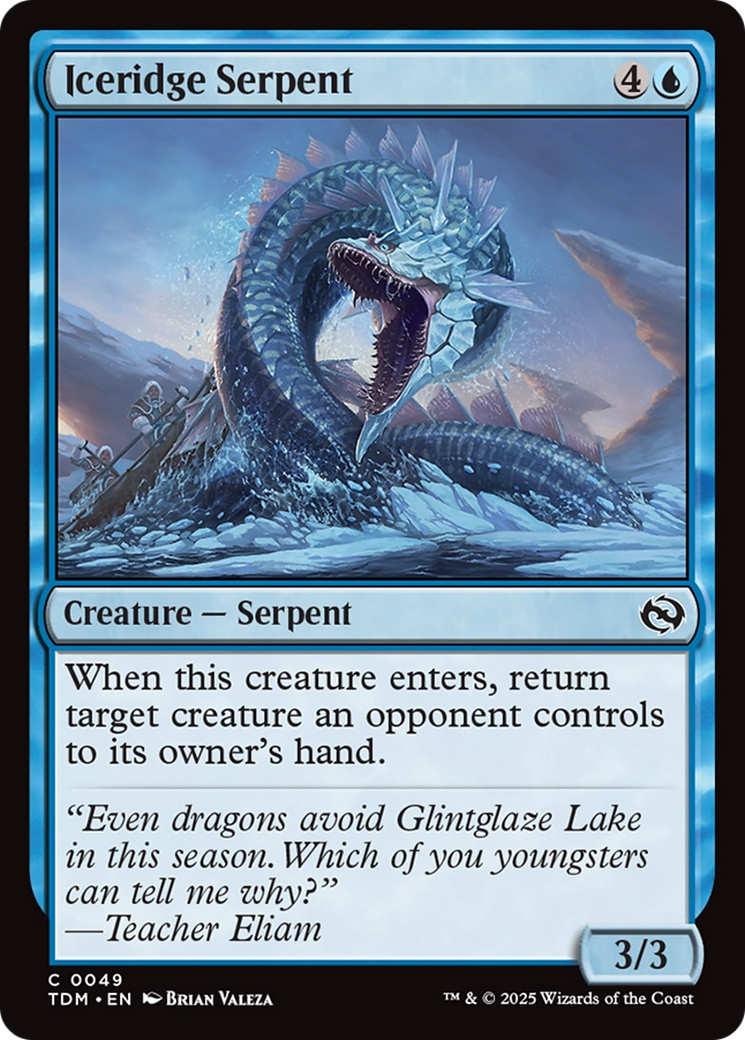 Iceridge Serpent [Tarkir: Dragonstorm] | Game Master's Emporium (The New GME)
