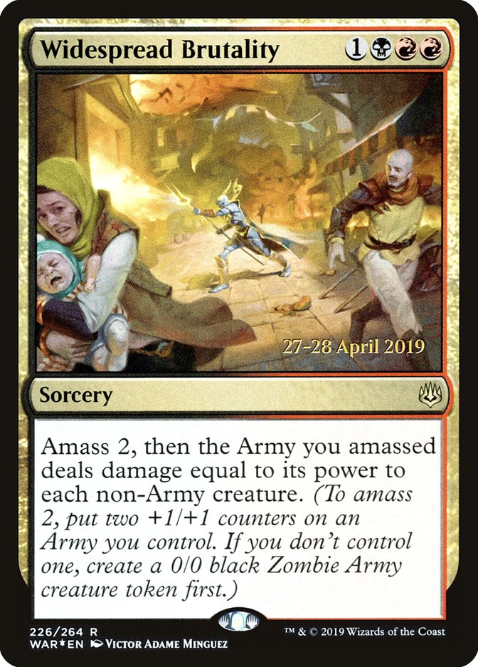 Widespread Brutality [War of the Spark Prerelease Promos] | Game Master's Emporium (The New GME)
