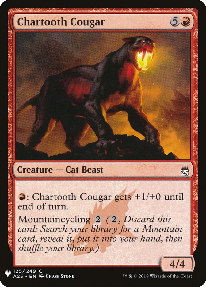 Chartooth Cougar [Mystery Booster] | Game Master's Emporium (The New GME)
