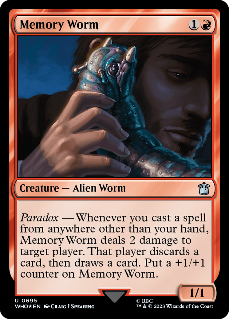 Memory Worm (Surge Foil) [Doctor Who] | Game Master's Emporium (The New GME)