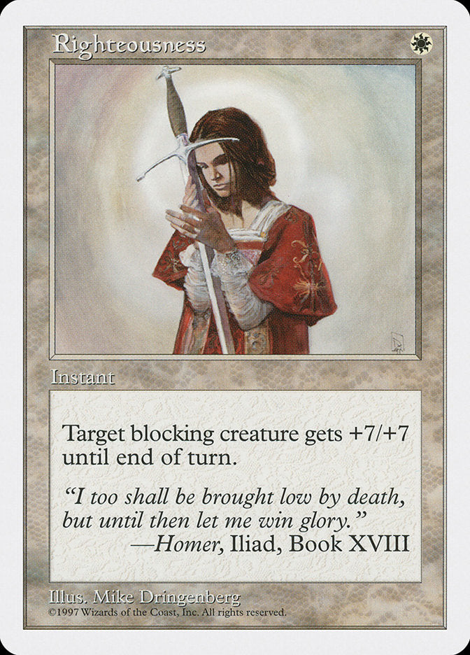 Righteousness [Fifth Edition] | Game Master's Emporium (The New GME)