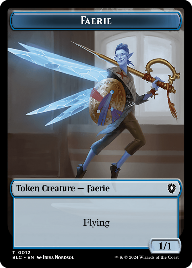 Spirit // Faerie Double-Sided Token [Bloomburrow Commander Tokens] | Game Master's Emporium (The New GME)