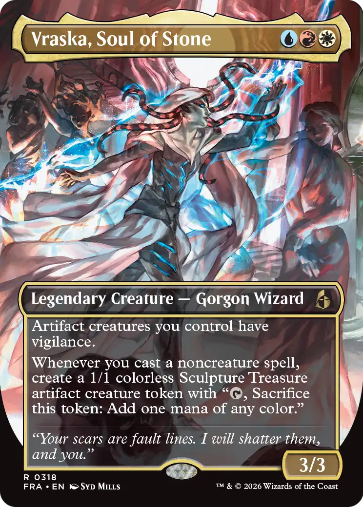 Vraska, Soul of Stone (Borderless) [Reality Fracture] | Game Master's Emporium (The New GME)