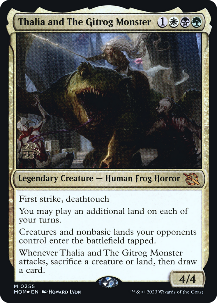 Thalia and The Gitrog Monster [March of the Machine Prerelease Promos] | Game Master's Emporium (The New GME)