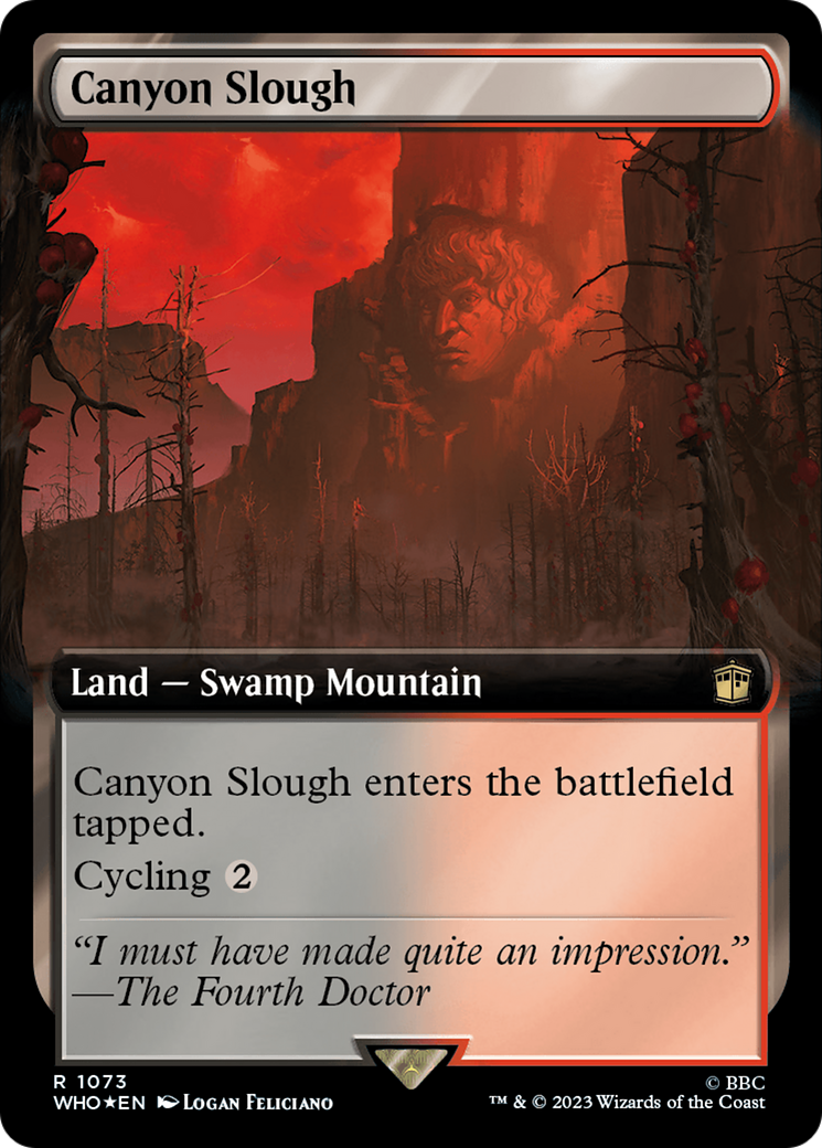 Canyon Slough (Extended Art) (Surge Foil) [Doctor Who] | Game Master's Emporium (The New GME)