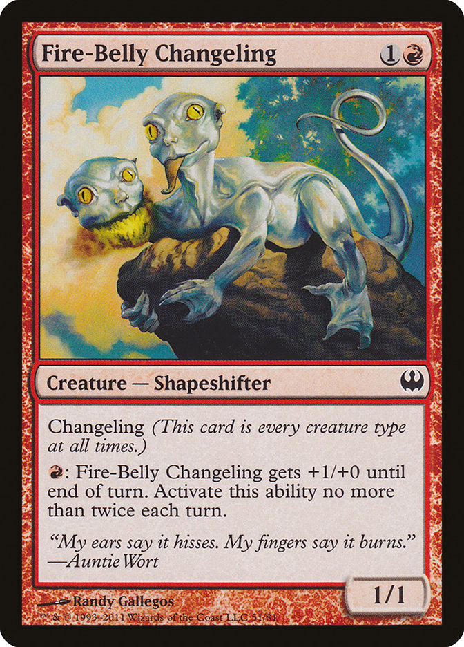 Fire-Belly Changeling [Duel Decks: Knights vs. Dragons] | Game Master's Emporium (The New GME)