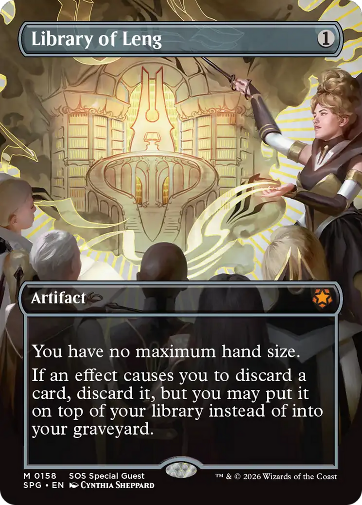 Library of Leng (Borderless) [Secrets of Strixhaven Special Guests] | Game Master's Emporium (The New GME)