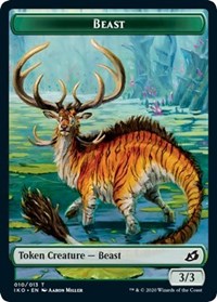 Beast // Human Soldier (005) Double-Sided Token [Ikoria: Lair of Behemoths Tokens] | Game Master's Emporium (The New GME)