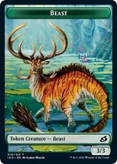 Beast // Human Soldier (005) Double-Sided Token [Ikoria: Lair of Behemoths Tokens] | Game Master's Emporium (The New GME)