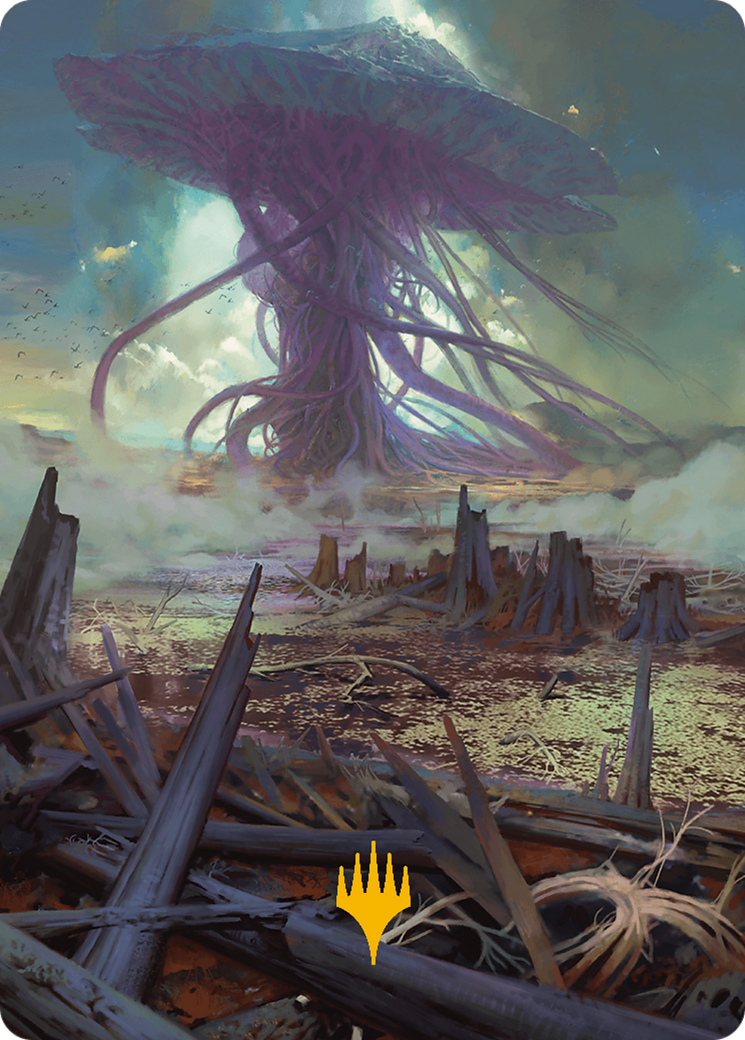 Swamp Art Card (Gold-Stamped Planeswalker Symbol) [Modern Horizons 3 Art Series] | Game Master's Emporium (The New GME)