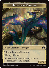 Reliquary Dragon // Dragon (0011) Double-Sided Token [Tarkir: Dragonstorm Tokens] | Game Master's Emporium (The New GME)