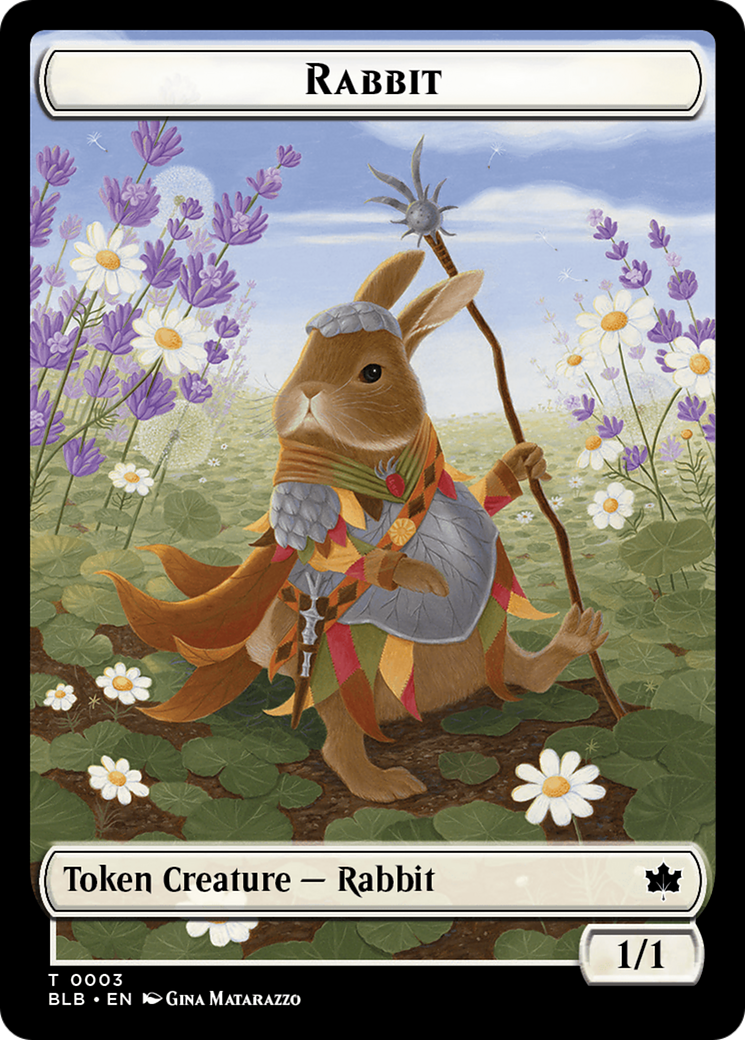 Rabbit // Poison Counter Double-Sided Token [Bloomburrow Commander Tokens] | Game Master's Emporium (The New GME)