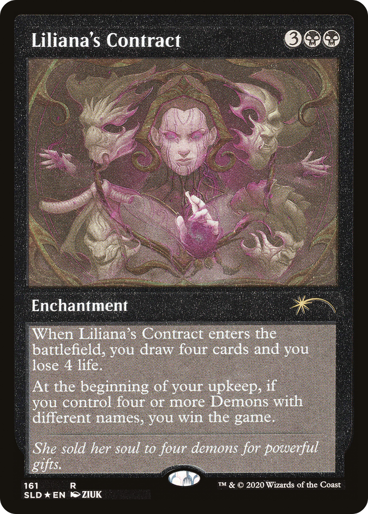 Liliana's Contract (Foil Etched) [Secret Lair Drop Series] | Game Master's Emporium (The New GME)