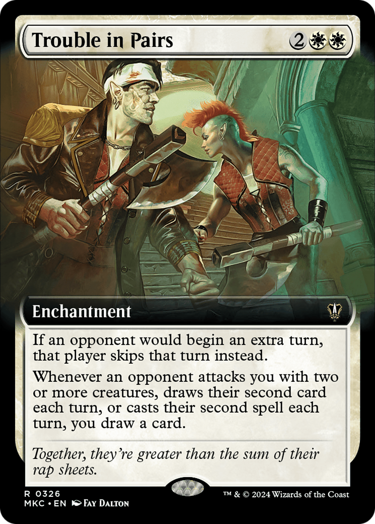 Trouble in Pairs (Extended Art) [Murders at Karlov Manor Commander] | Game Master's Emporium (The New GME)