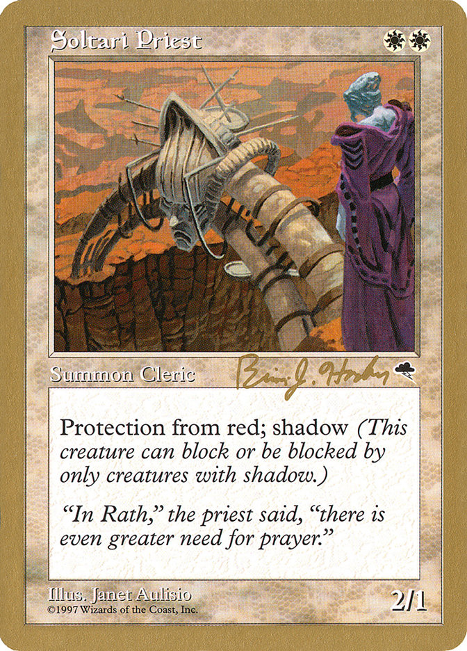 Soltari Priest (Brian Hacker) [World Championship Decks 1998] | Game Master's Emporium (The New GME)